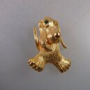 Neugablonz: Brosche Hund (35928)
