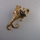Neugablonz: Brosche Fisch Strass (35938)