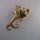 Neugablonz: Brosche Fisch Strass (35938)