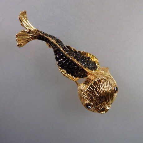 Neugablonz: Brosche Fisch Emaille (35944)