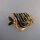 Neugablonz: Brosche Fisch Emaille Strass (35945)