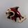 Neugablonz: Brosche Fisch Emaille Strass (35946)