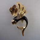 Neugablonz: Brosche Fliegender Fisch Emaille (35948)