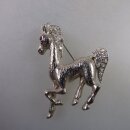 Neugablonz: Brosche Pferd Strass (35952)