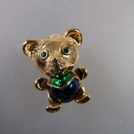 Neugablonz: Brosche süsser Teddybär (35956)
