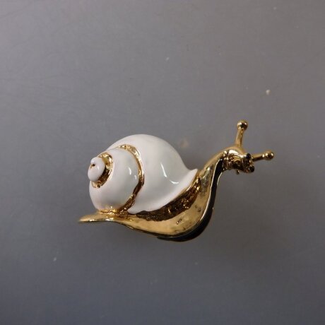 Neugablonz: Brosche Schnecke (35978)
