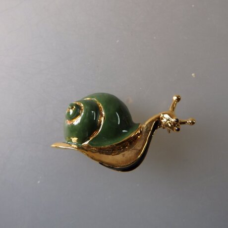 Neugablonz: Brosche Schnecke (35979)