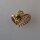 Neugablonz: Kleine Brosche 2 Herzen Strass (35986)