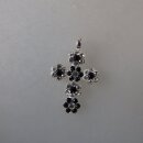 Neugablonz: Kleiner Anhänger Kreuz Strass (35989)