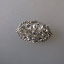 Neugablonz: Kleine ovale Brosche Strass (35990)