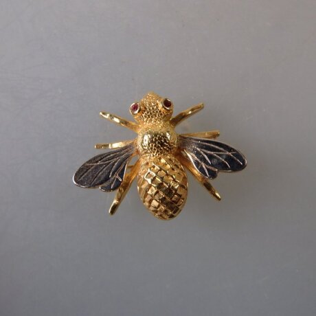 Neugablonz: Brosche Insekt bzw. Hummel (36001)