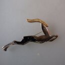 Neugablonz: Brosche Hirsch im Art Deco Stil (36002)