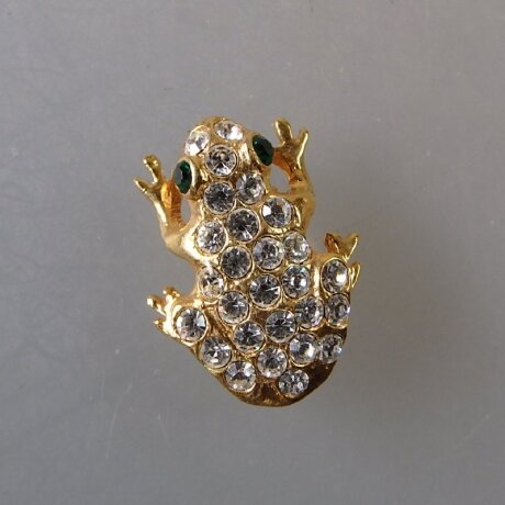 Neugablonz: Kleine Brosche Frosch (36003)
