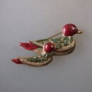 Neugablonz: Brosche 2 Enten Emaille (36011)