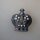 Neugablonz: Brosche Krone Perlen Strass (36015)