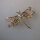 Neugablonz: Brosche Libelle farbiger Strass (36022)