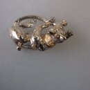 Neugablonz: Brosche Panther Strass (36030)