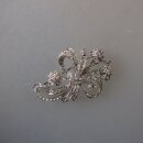 Neugablonz: Kleinere strahlende Brosche Strass (36041)