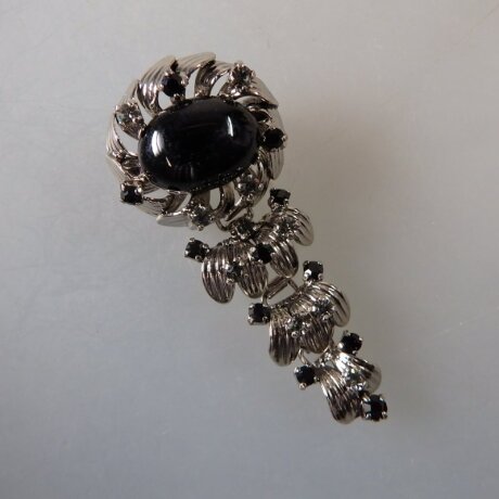 Neugablonz: Bewegliche Brosche Strass (36049)