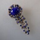 Neugablonz: Bewegliche Brosche Lapis-Cabochon (36050)