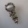 Neugablonz: Bewegliche Brosche Mondstein Cabochon (36051)