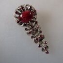 Neugablonz: Bewegliche Brosche violetten Cabochon (36052)