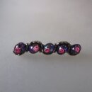 Neugablonz: Trachten-Stabbrosche Blüten Glas Cabochons (36055)