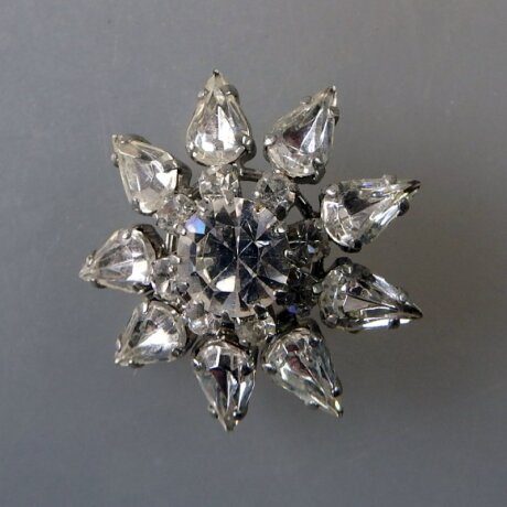 Neugablonz: Brosche strahlender Stern Strass (36070)