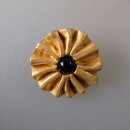 Neugablonz: Schwere Design Brosche Blüte (36072)