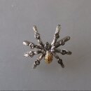Neugablonz: Knopfloch-Brosche Spinne Strass (36079)