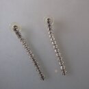 Neugablonz: Paar elegante Ohrstecker weisser Strass (36101)