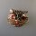 Neugablonz: Brosche Katze Emaille Strass (29967)