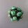 Neugablonz: Brosche Malachit Cabochons alter Stil um 1935 (36230)