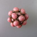 Neugablonz: Brosche Rosenquarz Cabochons alter Stil um...