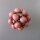 Neugablonz: Brosche Rosenquarz Cabochons alter Stil um 1935 (36235)