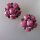 Neugablonz: Paar Ohrclips violette Cabochons alter Stil um 1935 (36237)
