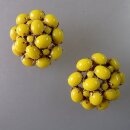 Neugablonz: Paar Ohrclips gelbe Cabochons alter Stil um...