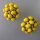Neugablonz: Paar Ohrclips gelbe Cabochons alter Stil um 1935 (36243)