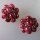 Neugablonz: Paar Ohrclips Amethyst Cabochons alter Stil um 1935 (36247)