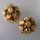 Neugablonz: Paar Ohrclips Achat Cabochons alter Stil um 1935 (36249)