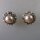 Neugablonz: Paar Ohrclips Perle und Strass um 1920 (36269)