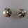 Neugablonz: Paar Ohrclips Perle und Strass um 1920 (36269)