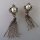 Neugablonz: Paar opulente Ohrclips mit Quasten alter Stil um 1920 (36272)