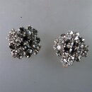 Neugablonz: Paar Art Deco Ohrclips Strass um 1920 (36274)
