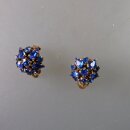 Neugablonz: Paar Ohrclips Blüte Strass alter Stil um...