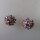 Neugablonz: Paar runde Ohrclips Strass um 1950 (36298)