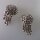 Neugablonz: Paar Art Deco Ohrclips Strass um 1920 (36318)