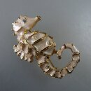 Neugablonz: Brosche Seepferdchen Emaille Strass (36213)