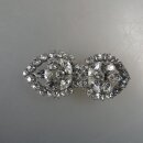 Neugablonz: Kleine 2-teilige Gürtelschnalle Strass...