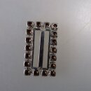 Neugablonz: Kleine Gürtelschnalle Strass alter Stil um 1925 (36349)